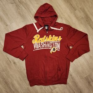Washington Redskins Hooded Sweatshirt NFL Zip Hoodie Mens Size Medium NEW